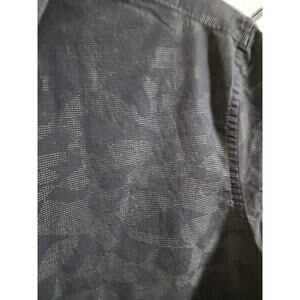 Calvin klein medium button up shirt , short sleeve black with pattern